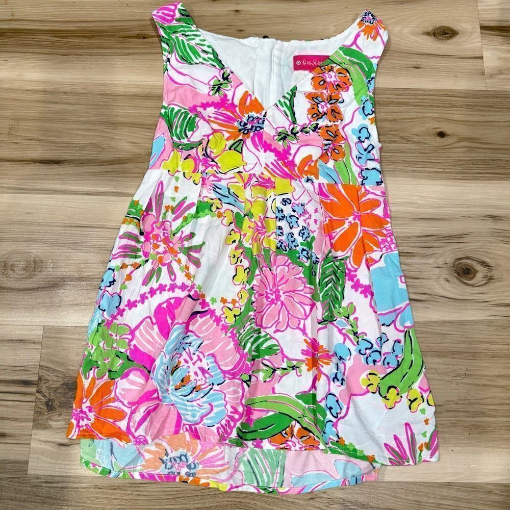 Lilly Pulitzer for Target Floral Multicolored Tank Top Women’s XS